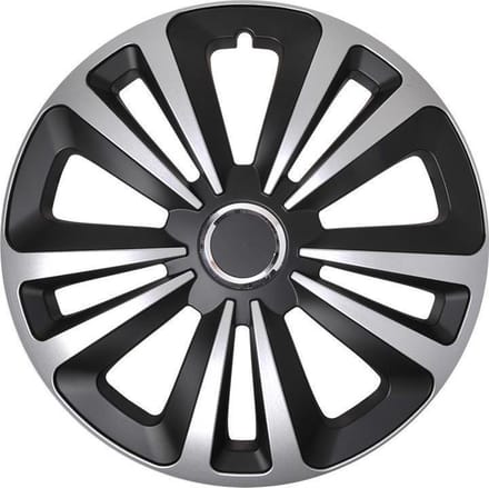 ProPlus - Wieldoppen - 4 - st - Terra - 14'' - zilverkleurig - en - zwart