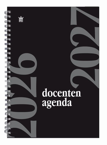 Ryam | Docenten Agenda | 2026/2027 | Spiraal | A4 | 12 mnd | Zwart |