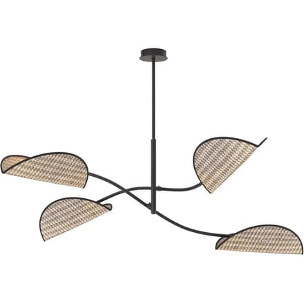 Plafondlamp met 4 lampen Emibig Lighting Lotus Natural