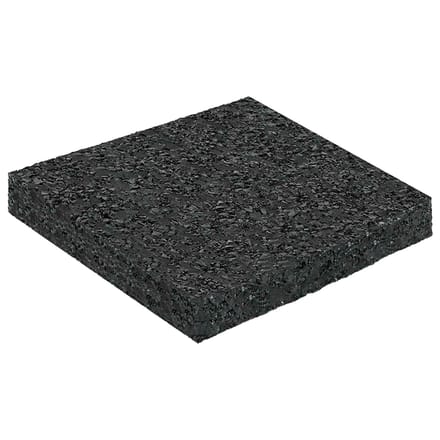 vidaXL Rubber granulaat patio pad Zwart 9 x 9 x 1 cm Rubber