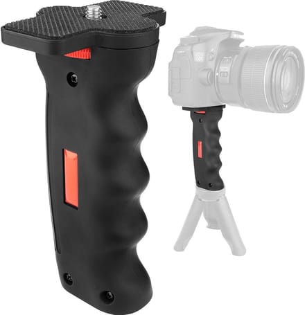 Handheld Camera Grip Stabilizer met Anti-slip Pad en 1/4" Schroef voor Stabiele Opnames en Ondersteuning