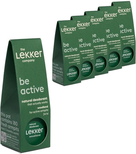 The Lekker Company Deodorant Woodland (6x 30g)