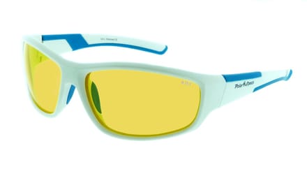 Polar Specs® Polariserende Nachtbril PS9024 – White & Blue – Polarized Nightdriving – Small – Unisex