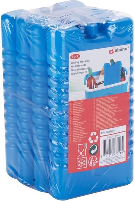 Koelementen - Koelelement - Voor koelbox - Voor koeltas - 220 ml - 4 stuks