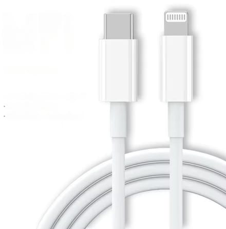 USB-C naar lightning oplaadkabel - Geschikt voor Iphone - Kabel - Wit - 1m - Jonyx