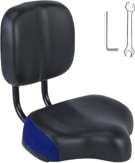Breed Comfortabel Fietszadel voor Hometrainer - Groot Gevoerd Fietskussen van Traagschuim