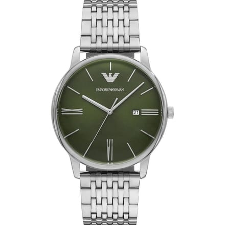 Emporio Armani Heren Horloge - Zilverkleurig