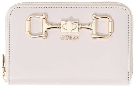 GUESS portemonnee Janie SLG Zip Around Wallet Stone beige