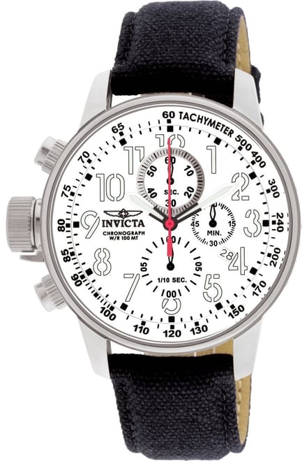 Invicta I-Force 1514 Heren Horloge - Quartz Uurwerk - Roestvrij Staal met witte Wijzerplaat - 46mm