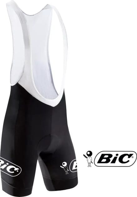 Retro Wielerbroek Bic - REDTED -Zwart - M