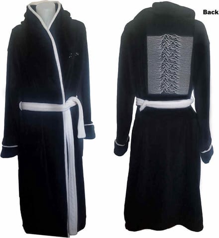 Joy Division - Unknown Pleasures Badjas - S/M - Zwart