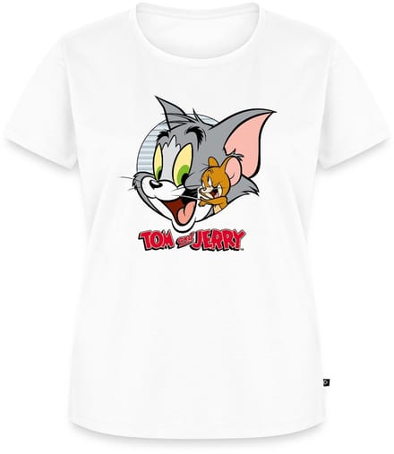Tom En Jerry Knuffelig Premium T Shirt Dames