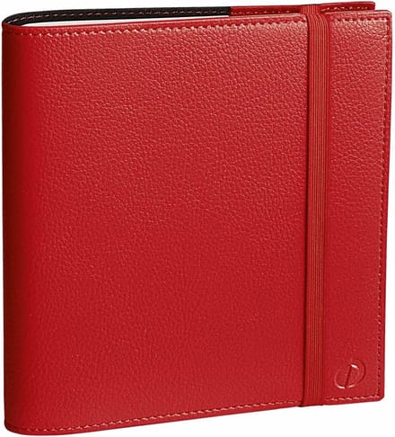 Kalender Time & Life Medium 2024 - Weekoverzicht en Elastiek - 16 x 16 cm - Vertelrood