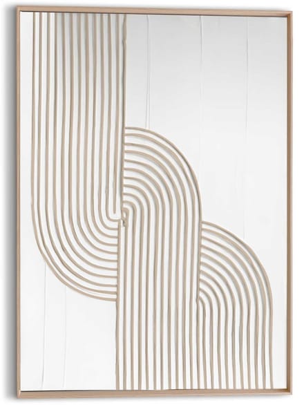 Schilderij 3D Art Organische Flow - 70 x 50 - Hout - REINDERS