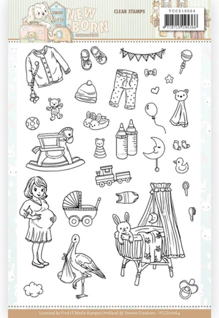 Yvonne Creations - Clearstamp - Newborn - YCCS10064