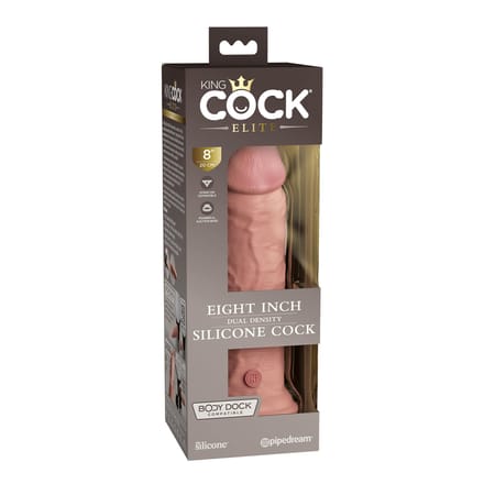 Pipedream - King Cock - Dual Density Dildo - 20,5 cm - Lichte Huidskleur