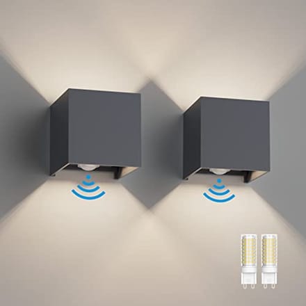 Buitenwandlamp met Bewegingssensor en Verstelbare Stralingshoek