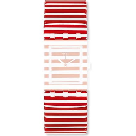 Swatch Plastic - Square SUB 18mm ASUBW111B SUBW111 Sailing Lady Small band