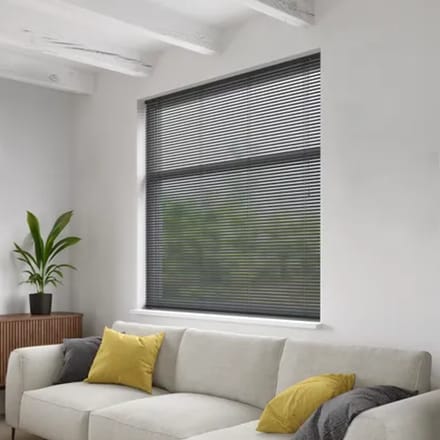 Decosol Jaloezie Horizontaal Aluminium Antraciet 25mm 100x250cm