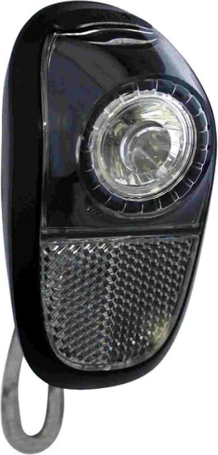 Union Koplamp fiets - LED technologie - Compact - Zwart-smoke - Inclusief batterijen