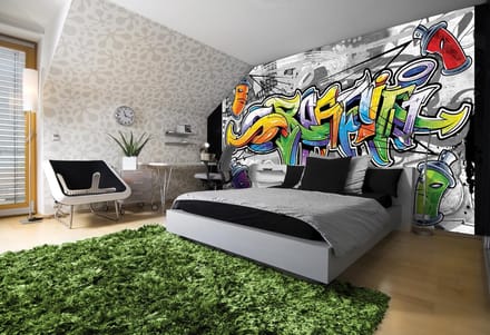 Poster | Geel , Grijs | 104 x 70,5 cm