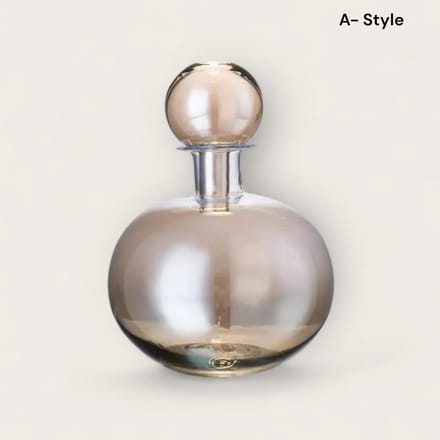 Amber glass bottles A-style