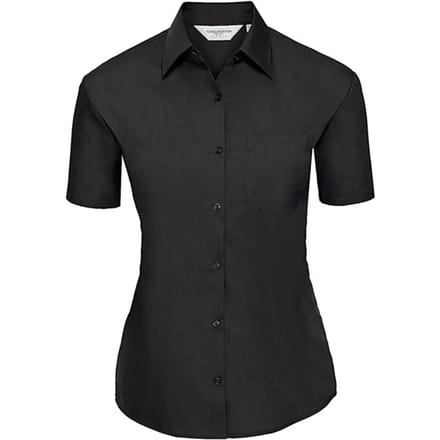 Korte mouwen popeline blouse voor dames Russell Athletic