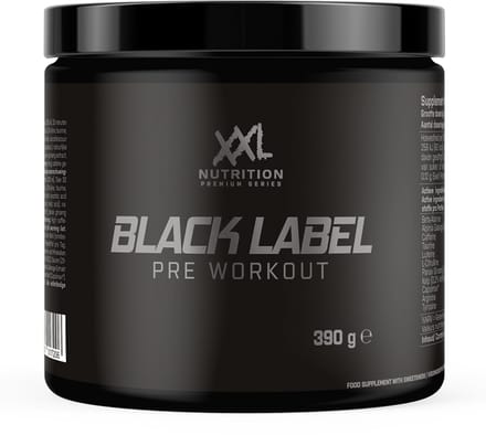 XXL Nutrition Black Label Pre-Workout Apple Pear 30 Doseringen
