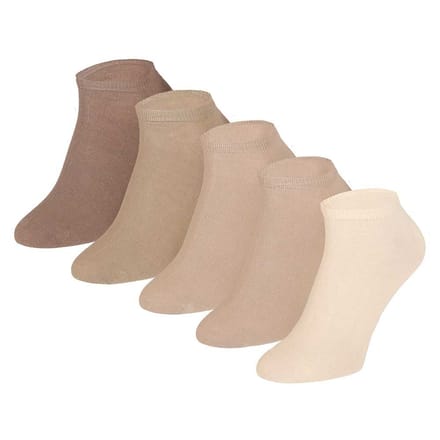 Heren Sneakersokken - Beige - 5-Pak - Beige / 43/46