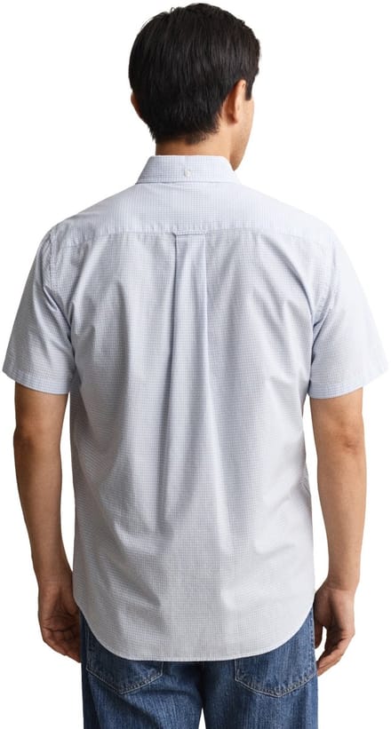 Gant overhemd blauwe ruitjes button down