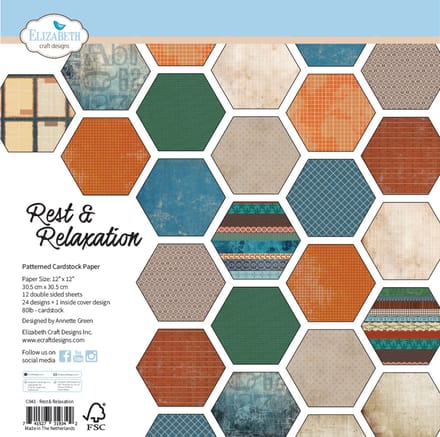 ECD papierblok Rest & Relaxation 12x12 dubbelzijdig