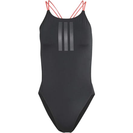 Adidas Performance Ripstream 3-Stripes Tie-Back Badpak - Dames - Zwart
