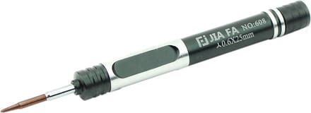 Let op type!! JIAFA JF-608-03 Tri-punt 0.6 reparatie schroevendraaier voor iPhone 7 & 7 Plus & Apple Watch(Black)
