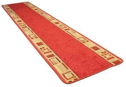 Keukenloper Ameland- 67 x 400 cm- Rood