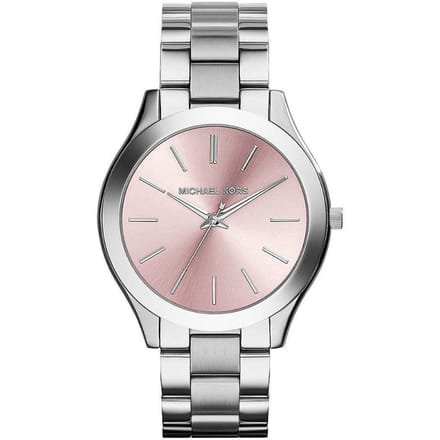 Michael Kors MK3380 Slim Runway Zilveren Dameshorloge