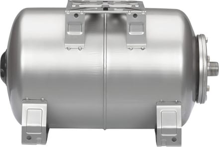 Varem expansievat, horizontaal, voordruk 2 bar, rvs, 1", 20 liter