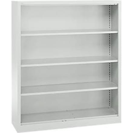 Schäfer Shop Select MS stellingkast, 4 OH, B 1200 x D 400 x H 1584 mm, plaatstaal, lichtgrijs