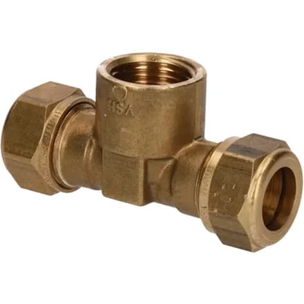 Vsh Knel T-stuk 15mm X 1/2"f X 15mm