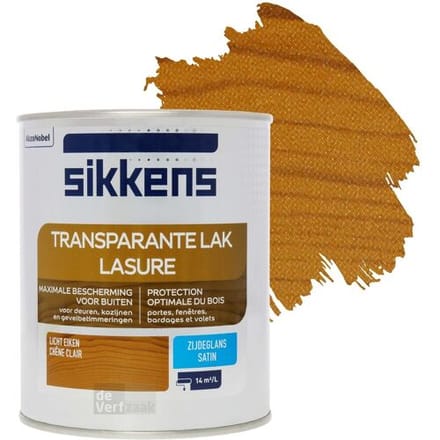 Sikkens - Transparante Buitenlak Zijdeglans - Licht Eiken - 750 Ml