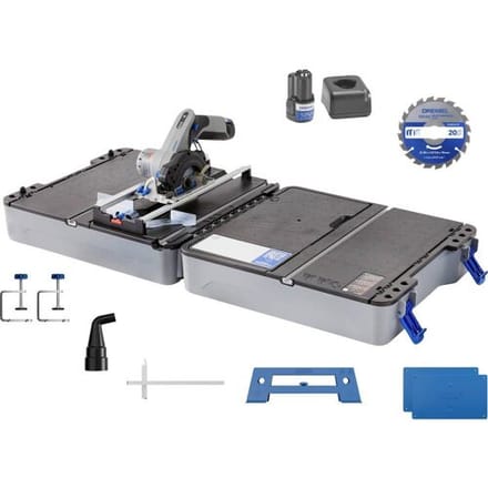 Dremel BluePrint Draagbaar Zaagstation - Inclusief 12V Compactzaag - Zaagstation