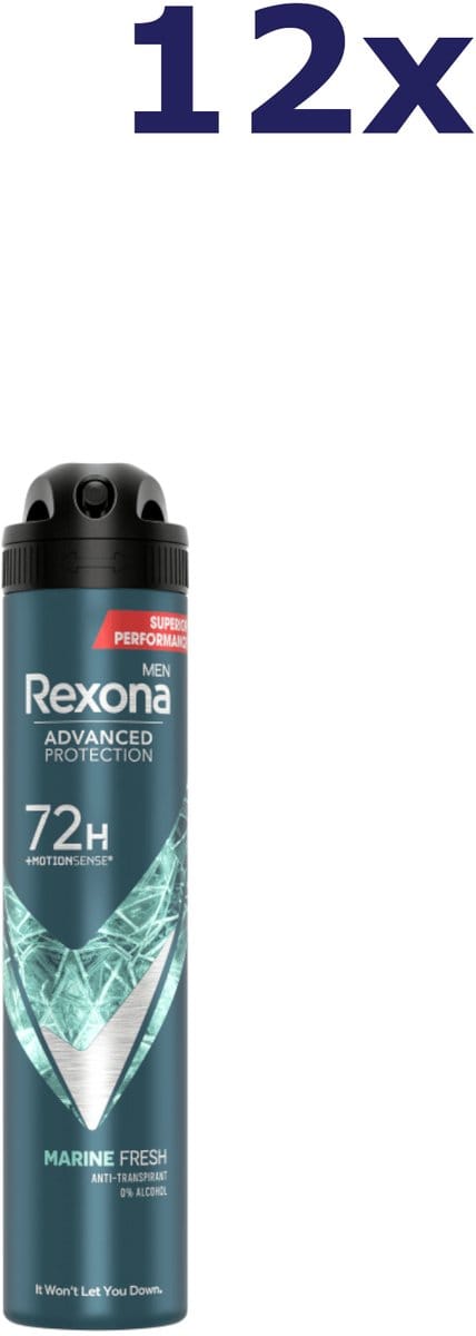 12x Rexona Men Marine Fresh deodorant 200ML