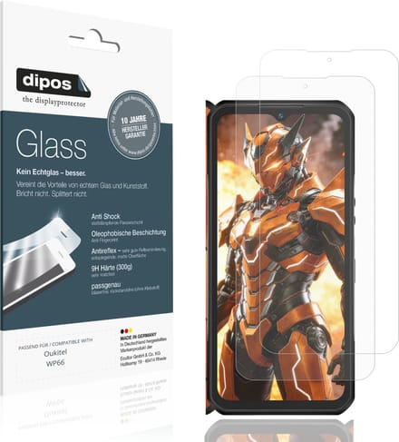 dipos – 2x Matte Pantserfolie geschikt voor Oukitel WP66 | 9H Screenprotector