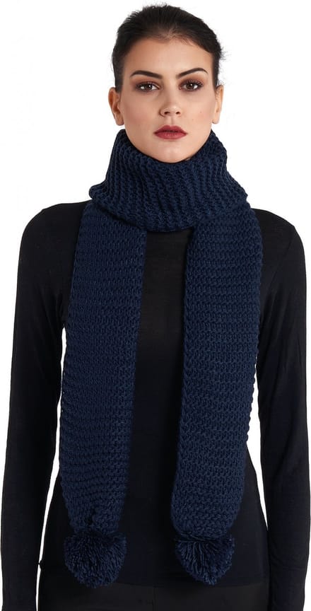 Sorbetto Sjaal Celine Dames 180 X 23 Cm Acryl Blauw