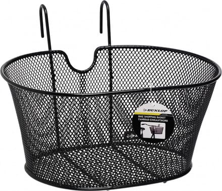 Dunlop Fietsmand - zwart - draadstaal - 38 x 30 x 20 cm