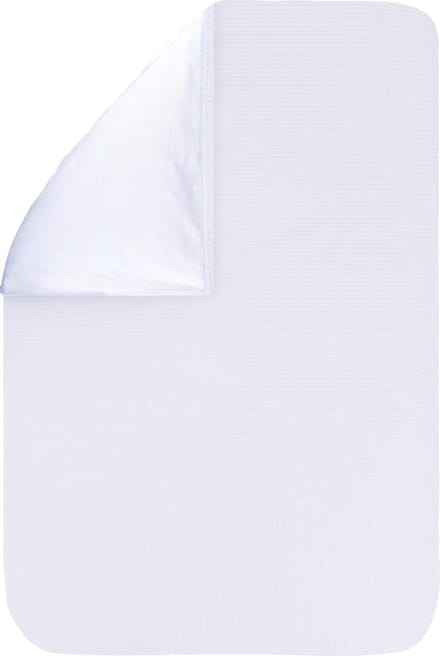 BINK Bedding Dekbedovertrek Wafel (Pique) Wit Ledikant 100x135 cm (geen sloop)