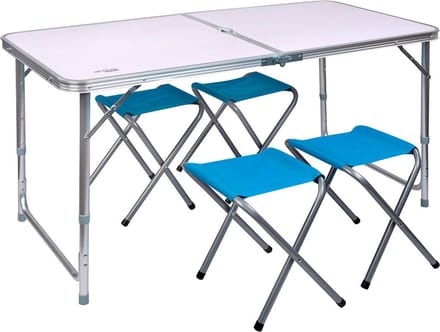 Aktive Tafel Met Kruk 120x60x70 Cm Wit