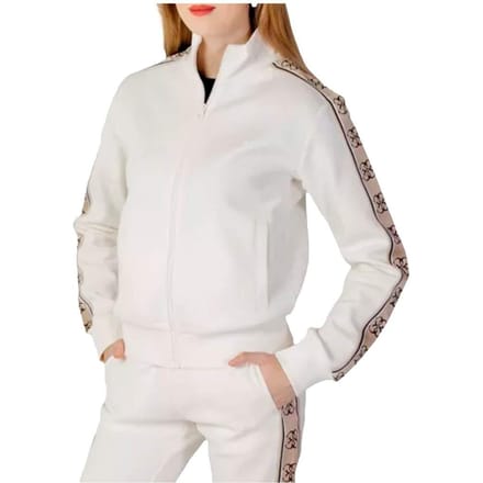 Sweatjack met opstaande kraag en steekzakken Model 'BRITNEY'