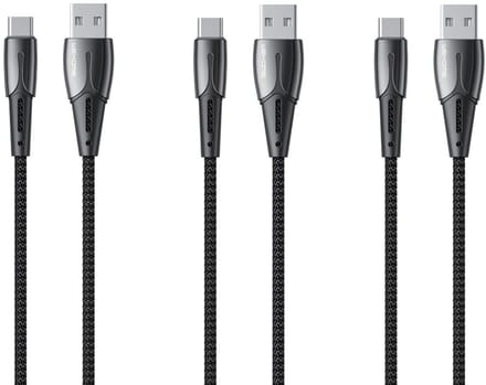 3 stuks OneOne 1,2m laadkabel. OneOne USB Lightning kabel met E75 chip. Oplaadkabel snoer past op Apple iPhone 13 Mini, iPhone 13 Pro, iPhone 13 Pro Max, iPhone 14, iPhone 14 Plus, iPhone 14 Pro, iPhone 14 Pro Max