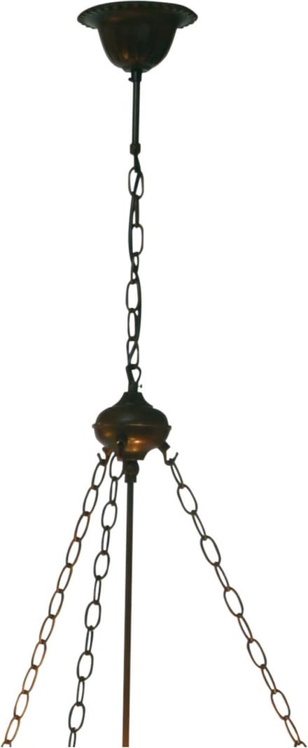 Lumilamp Snoerpendel Ketting Tiffany 100 cm Bruin IJzer