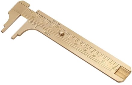 Allecto - Mini Manometer - Retro Caliper - 100mm - Dubbele Schaal